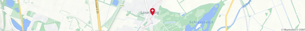 Map representation of the location for Marien-Apotheke Laxenburg in 2361 Laxenburg
